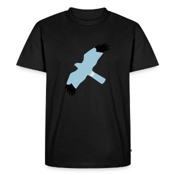 BAWC HHD Splat Design v3F - Men's Premium Organic T-Shirt - black - Front - Nico (187cm)
