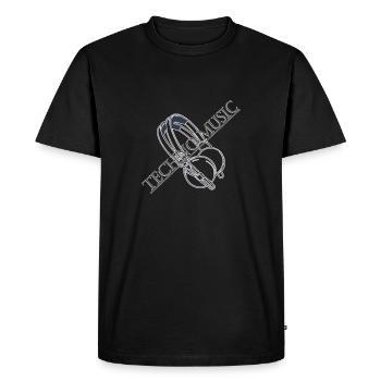 Techno Music - Männer Premium Bio T-Shirt - Schwarz - Vorne - Nico (187cm)