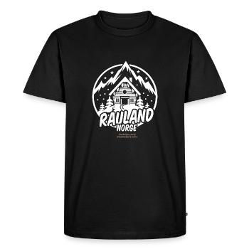 Rauland Norvège T-shirt de ski design - T-shirt Premium bio Homme - noir - Devant - Nico (187cm)