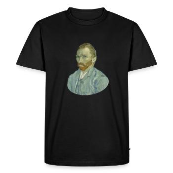 Vincent van Gogh Self Portrait Self-Image Vincent - Men's Premium Organic T-Shirt - black - Front - Nico (187cm)