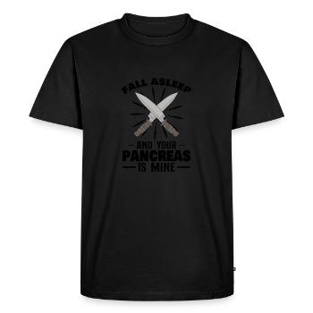 Diabète de type 1 drôle Diabète diabétique Idée cadeau - T-shirt Premium bio Homme - noir - Devant - Nico (187cm)