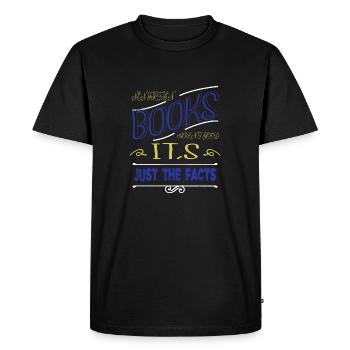 gift book keeper gift movies book keeper quotes - Men's Premium Organic T-Shirt - black - Front - Nico (187cm)