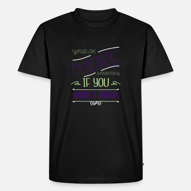 aerospace engineering computer - Männer Premium Bio T-Shirt - Schwarz