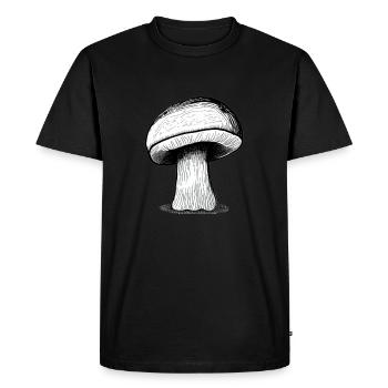 Champignons Champignons Vénéneux Mycologie Terreux Naturel 9 - T-shirt Premium bio Homme - noir - Devant - Nico (187cm)