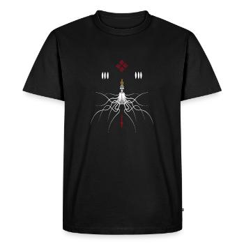 ancestors 10 - Men's Premium Organic T-Shirt - black - Front - Nico (187cm)