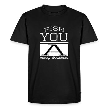 Christmas present axie quote funny sayings - Men's Premium Organic T-Shirt - black - Front - Nico (187cm)