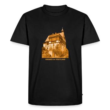 Krebes Vogtland Museum Hermann-Vogel-Haus - Men's Premium Organic T-Shirt - black - Front - Nico (187cm)
