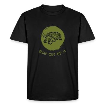 Snap out of it.. - Men's Premium Organic T-Shirt - black - Front - Nico (187cm)