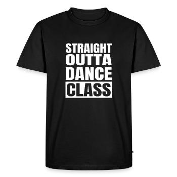 Dancing Dance Music - Men's Premium Organic T-Shirt - black - Front - Nico (187cm)