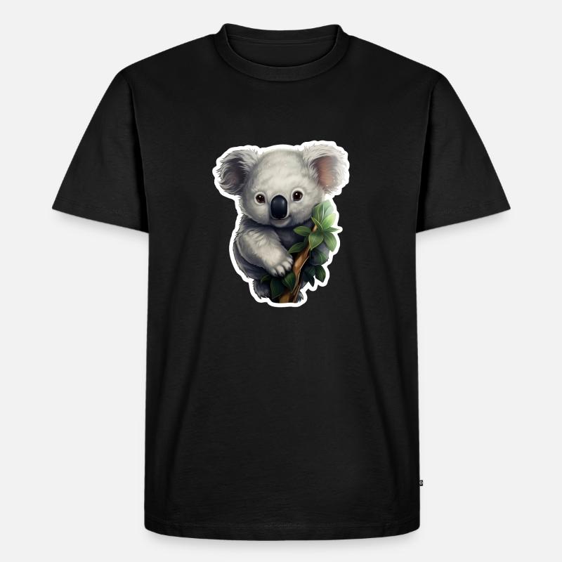 Koala cute - Men's Premium Organic T-Shirt - black