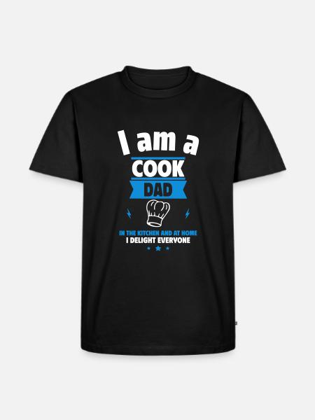 Dad Cook, Father's Day Gift - Men's Premium Organic T-Shirt - black