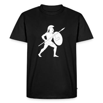 Guerrier spartiate - T-shirt Premium bio Homme - noir - Devant - Nico (187cm)