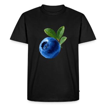 Myrtille - T-shirt Premium bio Homme - noir - Devant - Nico (187cm)