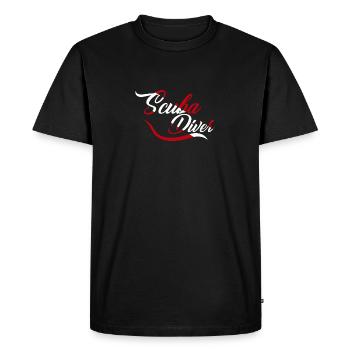 SIGN Plongée / Tauchen / busseig / Mergulho / Plongée - T-shirt Premium bio Homme - noir - Devant - Nico (187cm)