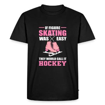Patinage sur glace Patinage sur glace Patinage sur glace - T-shirt Premium bio Homme - noir - Devant - Nico (187cm)