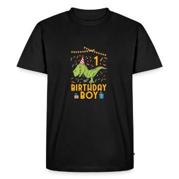 Birthday Boy - 1st birthday - Men's Premium Organic T-Shirt - black - Front - Nico (187cm)