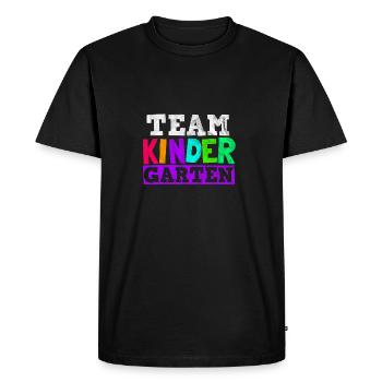 Équipe maternelle - cadeau - T-shirt Premium bio Homme - noir - Devant - Nico (187cm)