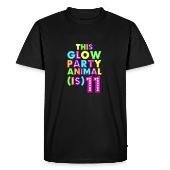 Glow Party Animal11 - T-shirt Premium bio Homme - noir - Devant - Nico (187cm)