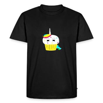 Unicorn Noël nouveau nouveau cadeau arc-en- - T-shirt Premium bio Homme - noir - Devant - Nico (187cm)