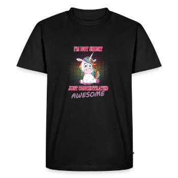 Licorne licorne - T-shirt Premium bio Homme - noir - Devant - Nico (187cm)