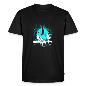 Gymnastics gymnastics gymnastics gift - Men's Premium Organic T-Shirt - black - Front - Nico (187cm)