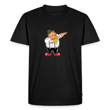 Lederhosen Dabbing - T-shirt Premium bio Homme - noir - Devant - Nico (187cm)