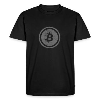 Bitcoin - T-shirt Premium bio Homme - noir - Devant - Nico (187cm)