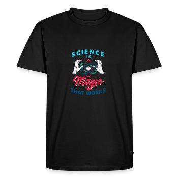 Scientifique / Physicien / cadeaux - T-shirt Premium bio Homme - noir - Devant - Nico (187cm)