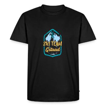 Skiteam Gstaad Ski Team Gift - Men's Premium Organic T-Shirt - black - Front - Nico (187cm)