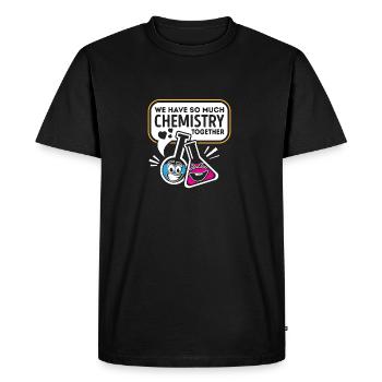Nous avons tellement de chimie ensemble la Saint-Valentin - T-shirt Premium bio Homme - noir - Devant - Nico (187cm)