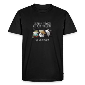 le panda ramen n'est pas kung fu combat funnygift - T-shirt Premium bio Homme - noir - Devant - Nico (187cm)