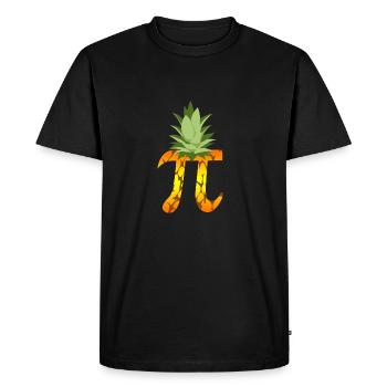 Ananas Pi Science Geek Mathématiques Symbole Humour - T-shirt Premium bio Homme - noir - Devant - Nico (187cm)