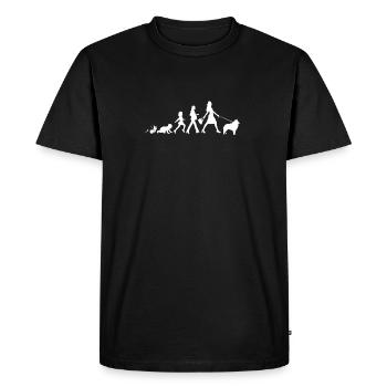 Schipperke Gifts Grow Evolution Woman - Men's Premium Organic T-Shirt - black - Front - Nico (187cm)