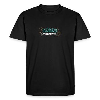 Coordinateur CHAOS - T-shirt Premium bio Homme - noir - Devant - Nico (187cm)