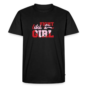 La boxe féminine - - de boxe Gants de boxe - cadeau - T-shirt Premium bio Homme - noir - Devant - Nico (187cm)