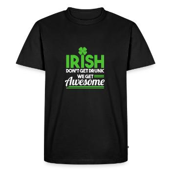 Gens Irlandais - Chemise Cadeau - T-shirt Premium bio Homme - noir - Devant - Nico (187cm)