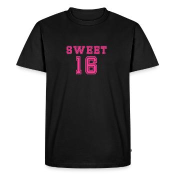 Du bonbon 16 T-shirt - T-shirt Premium bio Homme - noir - Devant - Nico (187cm)
