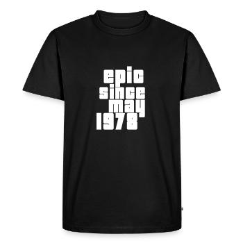 epic since may 1978 - T-shirt Premium bio Homme - noir - Devant - Nico (187cm)