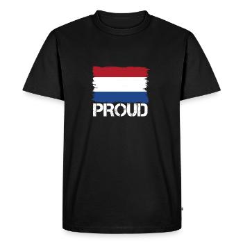 drapeau fierté, drapeau origine indigène holland .png - T-shirt Premium bio Homme - noir - Devant - Nico (187cm)