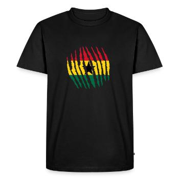 Griffe griffe origine indigène Ghana png - T-shirt Premium bio Homme - noir - Devant - Nico (187cm)