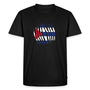 Griffe griffe origine indigène Cuba png - T-shirt Premium bio Homme - noir - Devant - Nico (187cm)