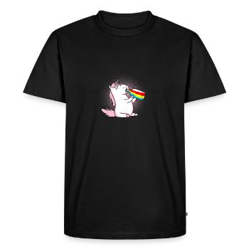 Unicorn magic potion gift - Men's Premium Organic T-Shirt - black - Front - Nico (187cm)