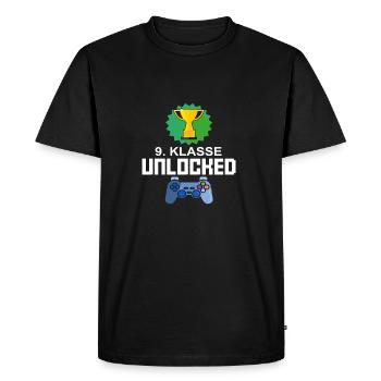 Niveau Unlocked 9e année Gamer Gaming cadeau - T-shirt Premium bio Homme - noir - Devant - Nico (187cm)