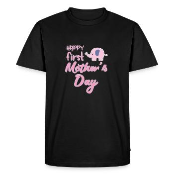Maman - maman - Fête des Mères - - Maman Mère - Cadeau - T-shirt Premium bio Homme - noir - Devant - Nico (187cm)