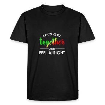 Reggae Musique chill cadeau Reggaeton - T-shirt Premium bio Homme - noir - Devant - Nico (187cm)