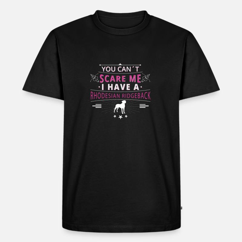 Rhodesian Ridgeback scare - Männer Premium Bio T-Shirt - Schwarz