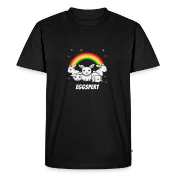 Eggspert Joyeuses Pâques Cadeau Joyeuses Pâques - T-shirt Premium bio Homme - noir - Devant - Nico (187cm)