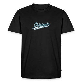 D'origine depuis 1979 idée cadeau cadeau cadeau - T-shirt Premium bio Homme - noir - Devant - Nico (187cm)