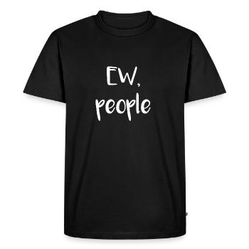 Ew people - T-shirt Premium bio Homme - noir - Devant - Nico (187cm)