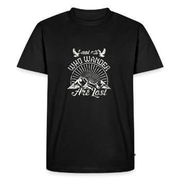 Travel shirt travel shirt travel - Men's Premium Organic T-Shirt - black - Front - Nico (187cm)
